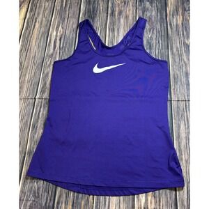 Nike Pro Tank Racerback  Womens Purple L Sleeveless Training Athletic Activewear